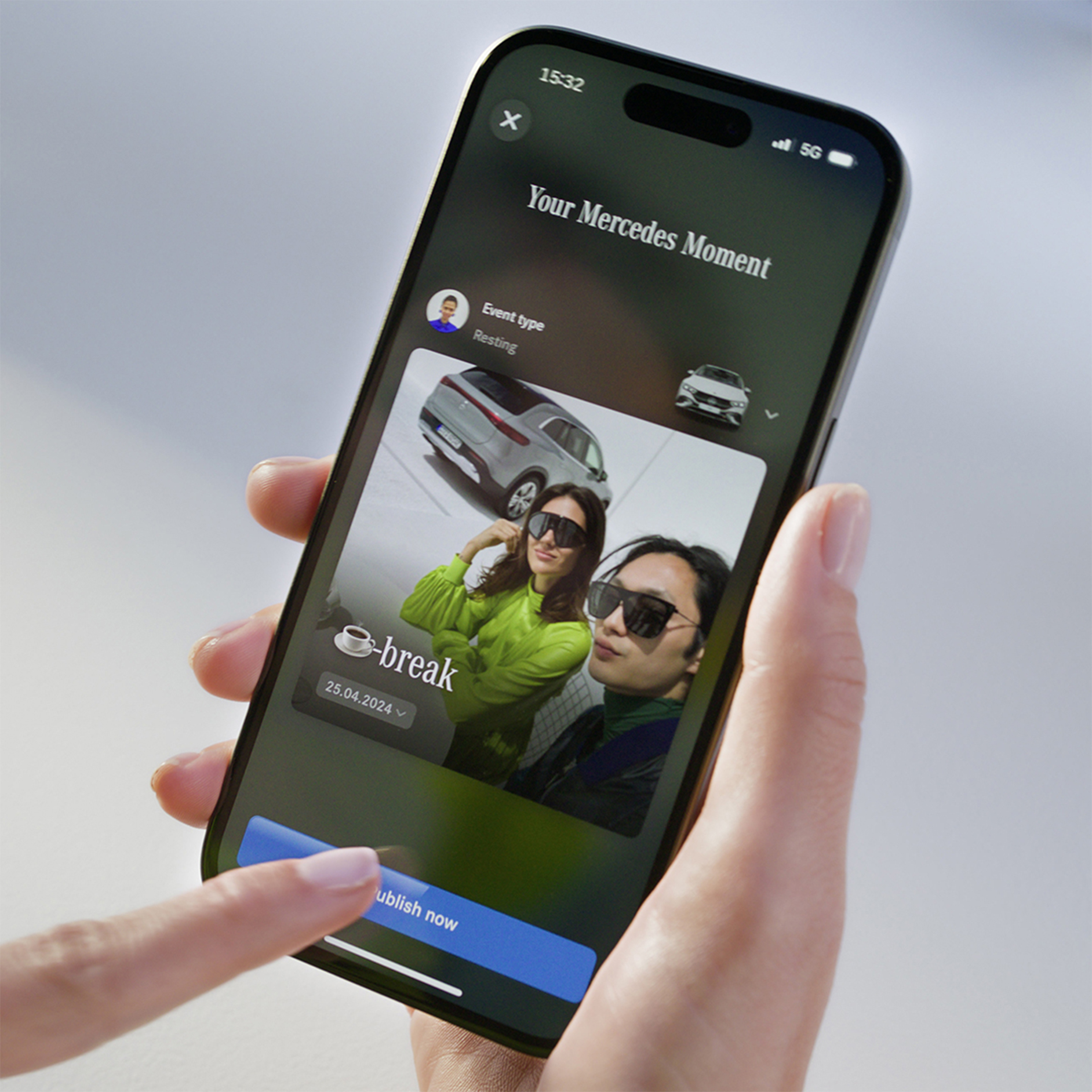 Aplikácia Mercedes-Benz Stories | Aplikácie | Mercedes-Benz Obrazovka aplikácie Mercedes-Benz Stories.