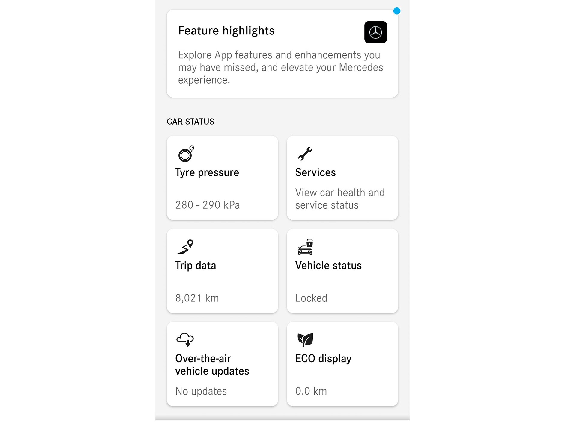 V&nbsp;aplikácii Mercedes-Benz na chytrom telefóne sa zobrazujú budúce vysnívané vozidlá od značky Mercedes-Benz.