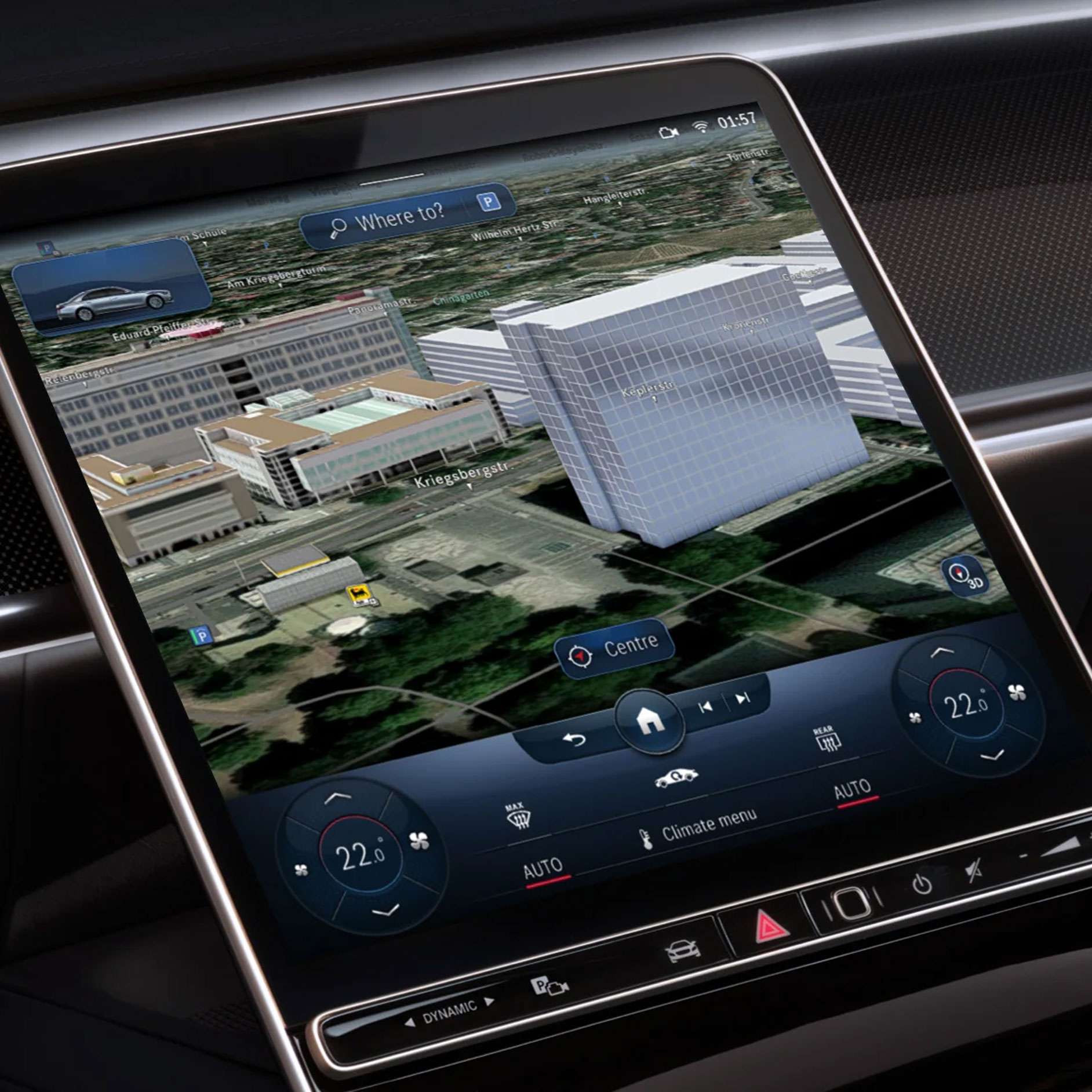 Satelitné snímky | Navigácia | Mercedes-Benz Navigácia so Satelitnými snímkami.