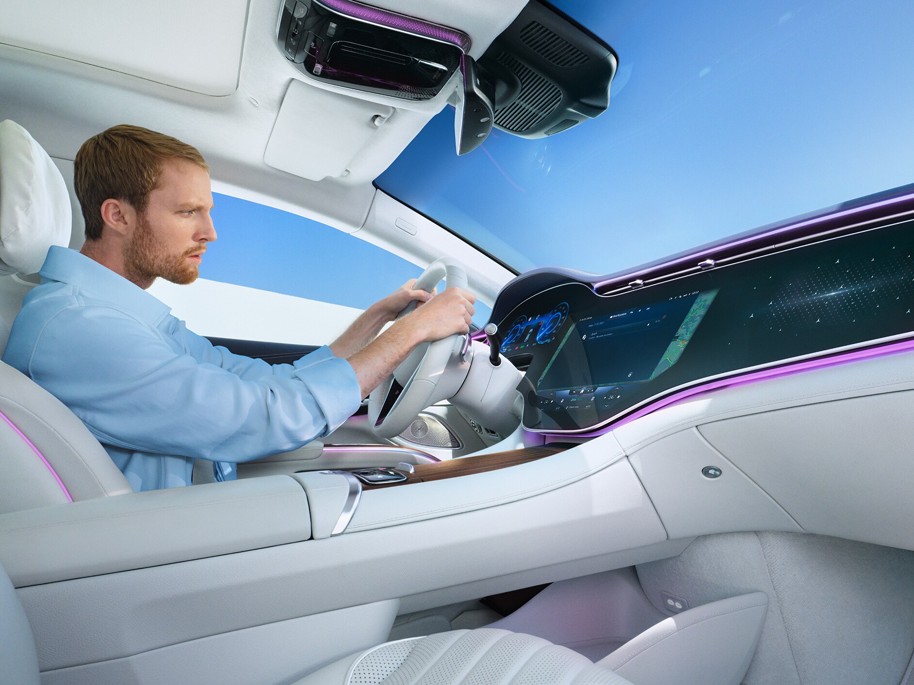 Aplikácia Mercedes-Benz Service vo vozidle Mercedes-Benz.