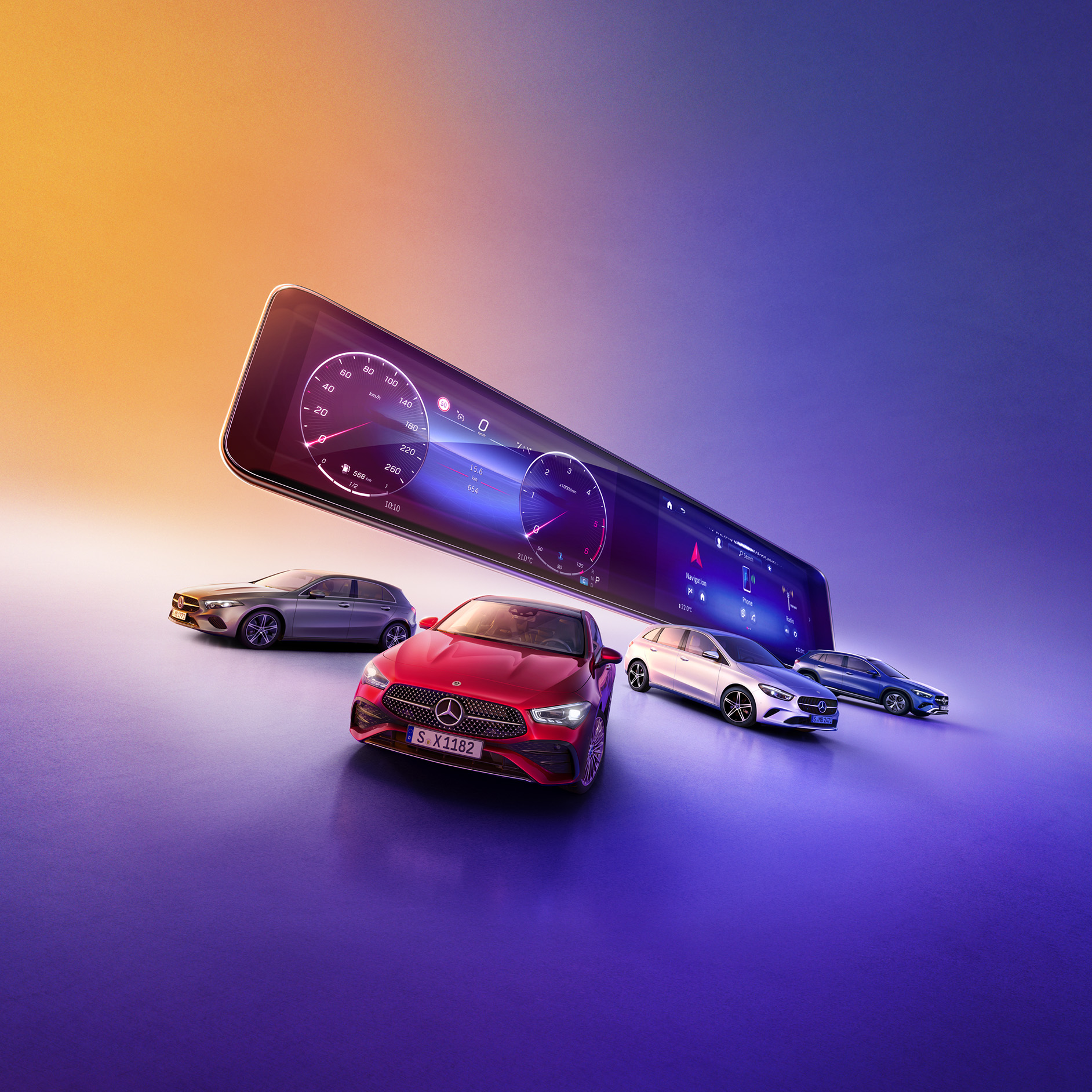 Centrálny displej s MBUX Najnovšia generácia MBUX