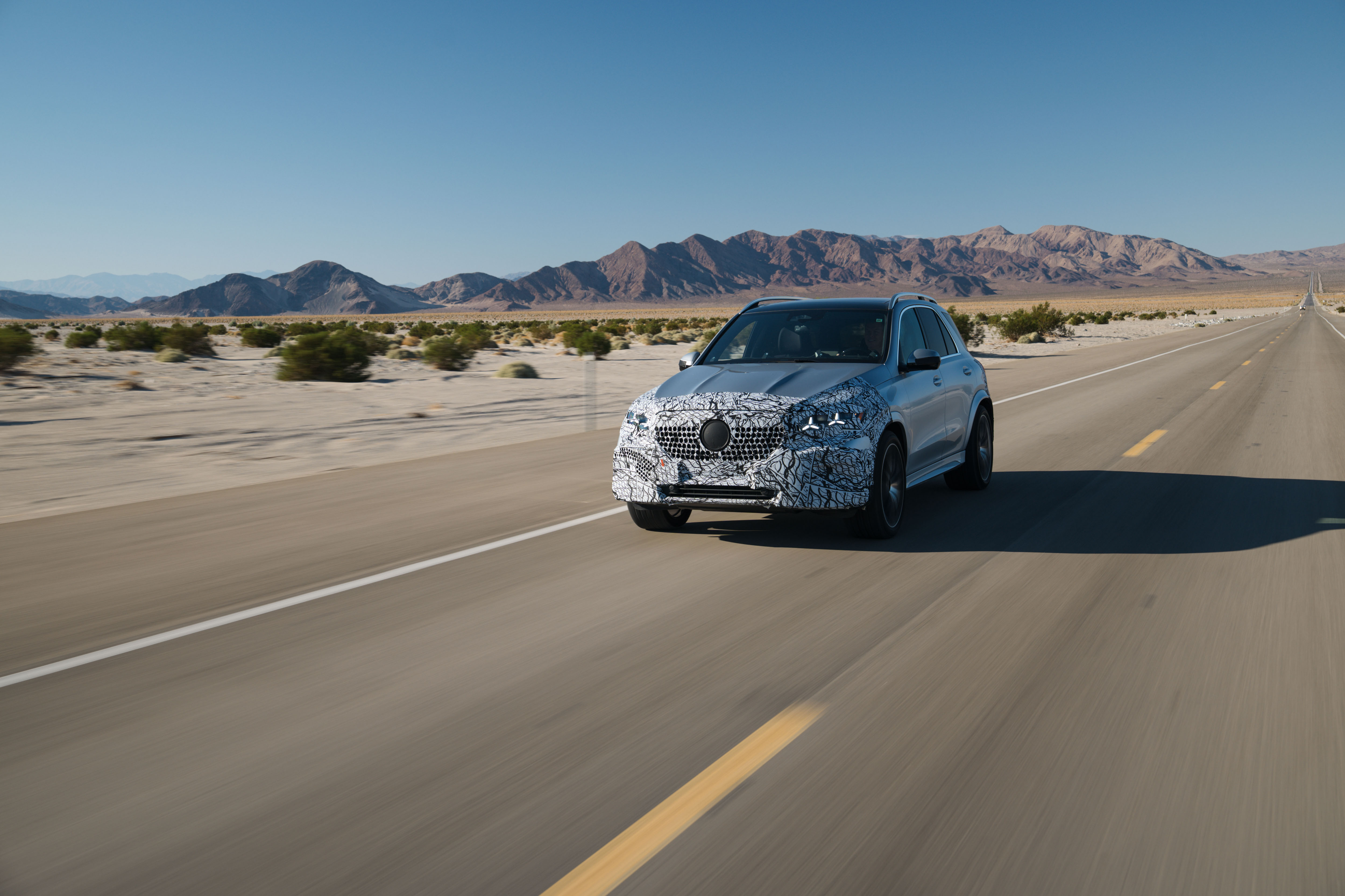 Nové GLE SUV Nový GLE na testovacej jazde v Nevade