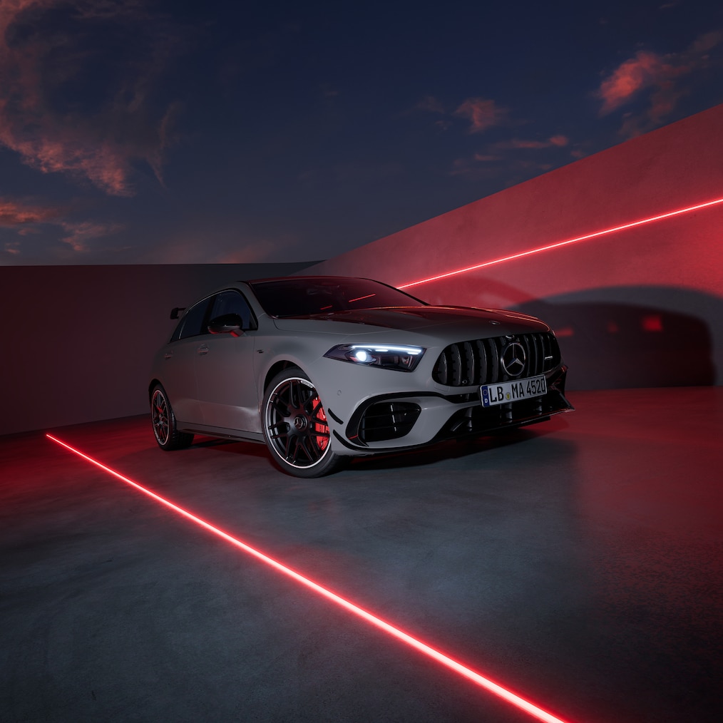 Mercedes-AMG Triedy&nbsp;A s&nbsp;dizajnovým balíkom AMG plus.