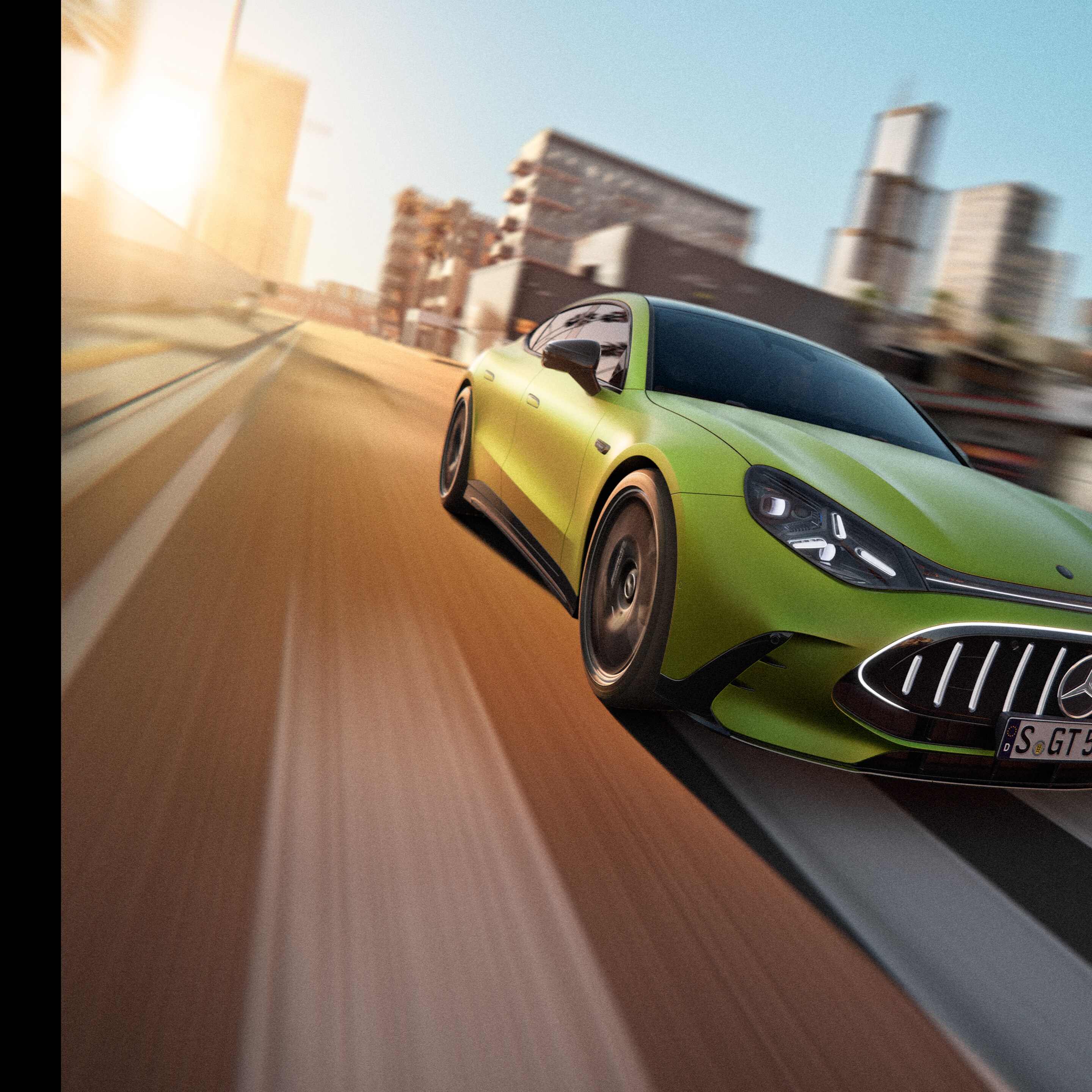 Exteriér úplne nového 4-dverového kupé GT od značky Mercedes-AMG.