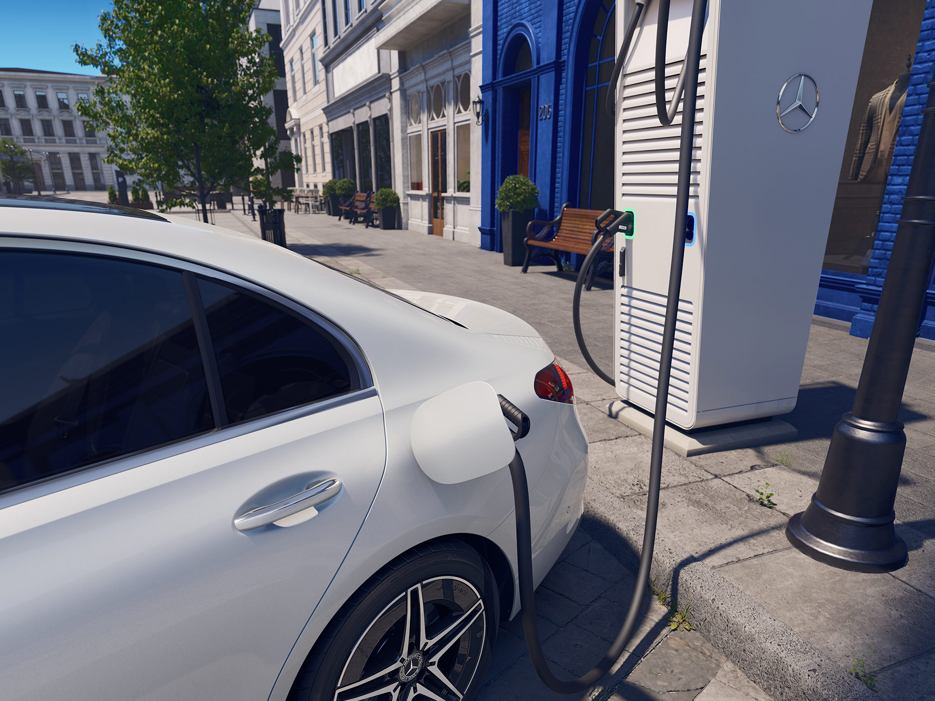 Jazdný zážitok | Trieda C sedan | Mercedes-Benz Dojazd nového sedanu Triedy C ako plug-in hybrid od značky Mercedes-Benz.