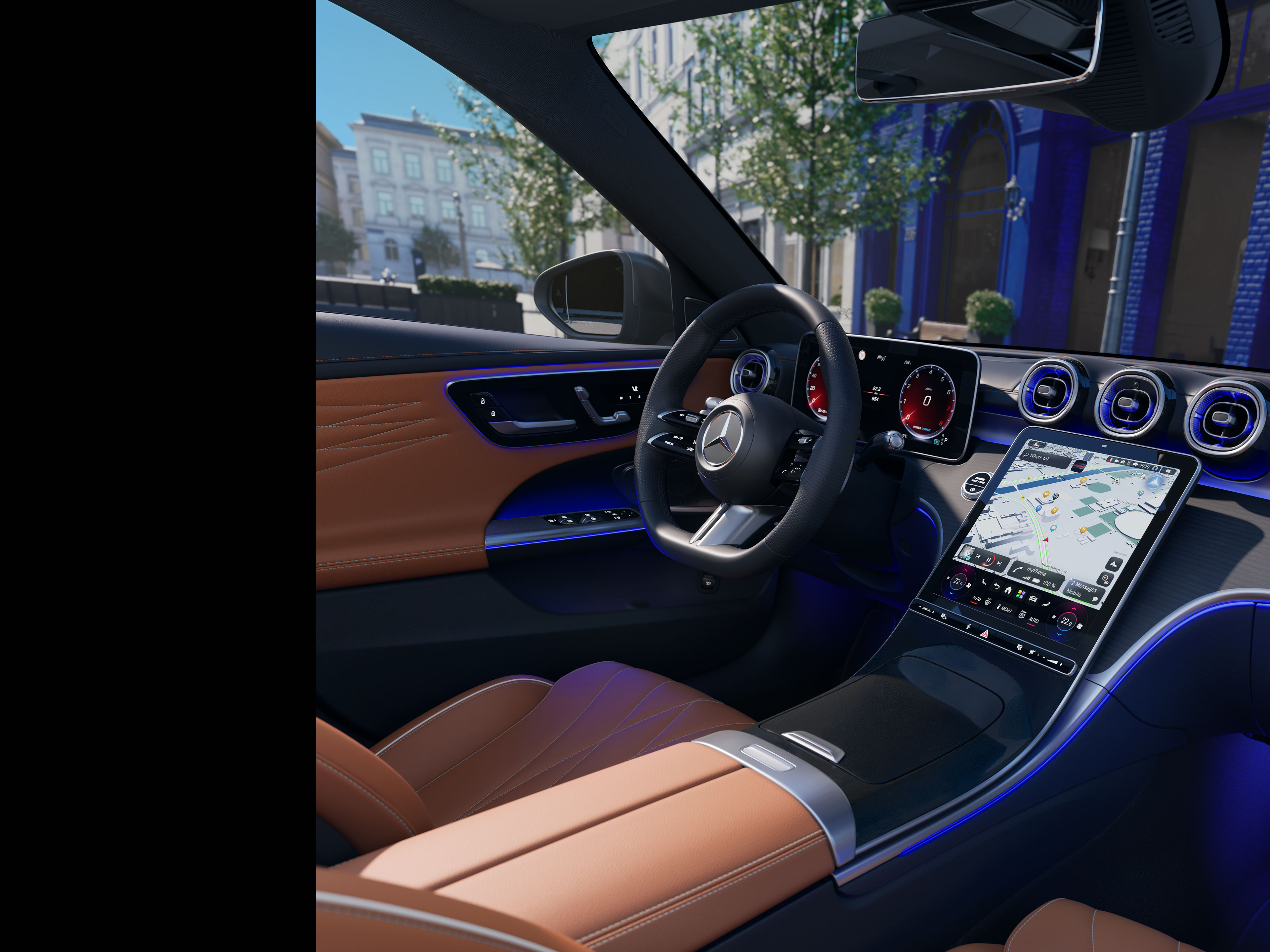 Interiér | Trieda C sedan | Mercedes-Benz Interiér nového sedanu Triedy C od značky Mercedes-Benz.