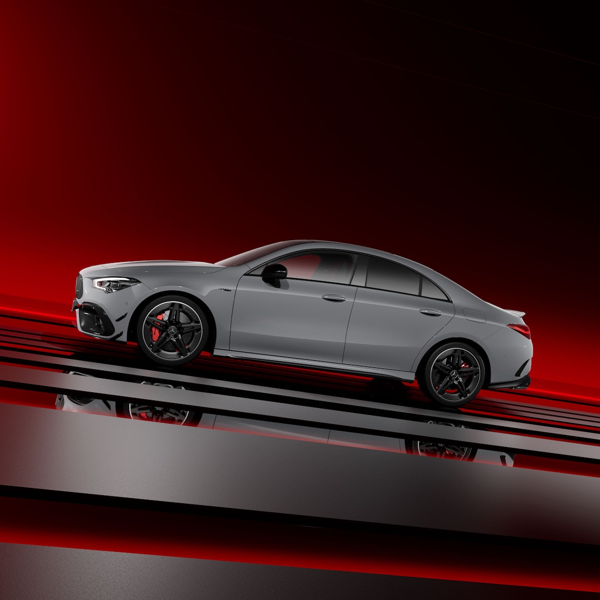 Kupé Mercedes-AMG CLA s dizajnovým balíkom AMG plus.