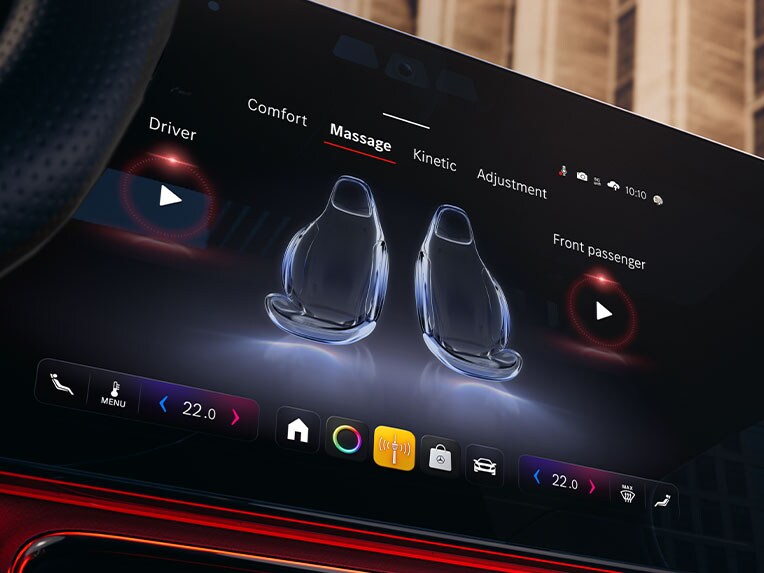 Digital Extra: Masážna funkcia vpredu v úplne novom modeli CLA od Mercedes-Benz.