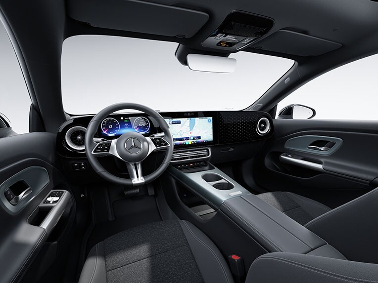 Progresívna línia v plne elektrickom modeli CLA od Mercedes-Benz.