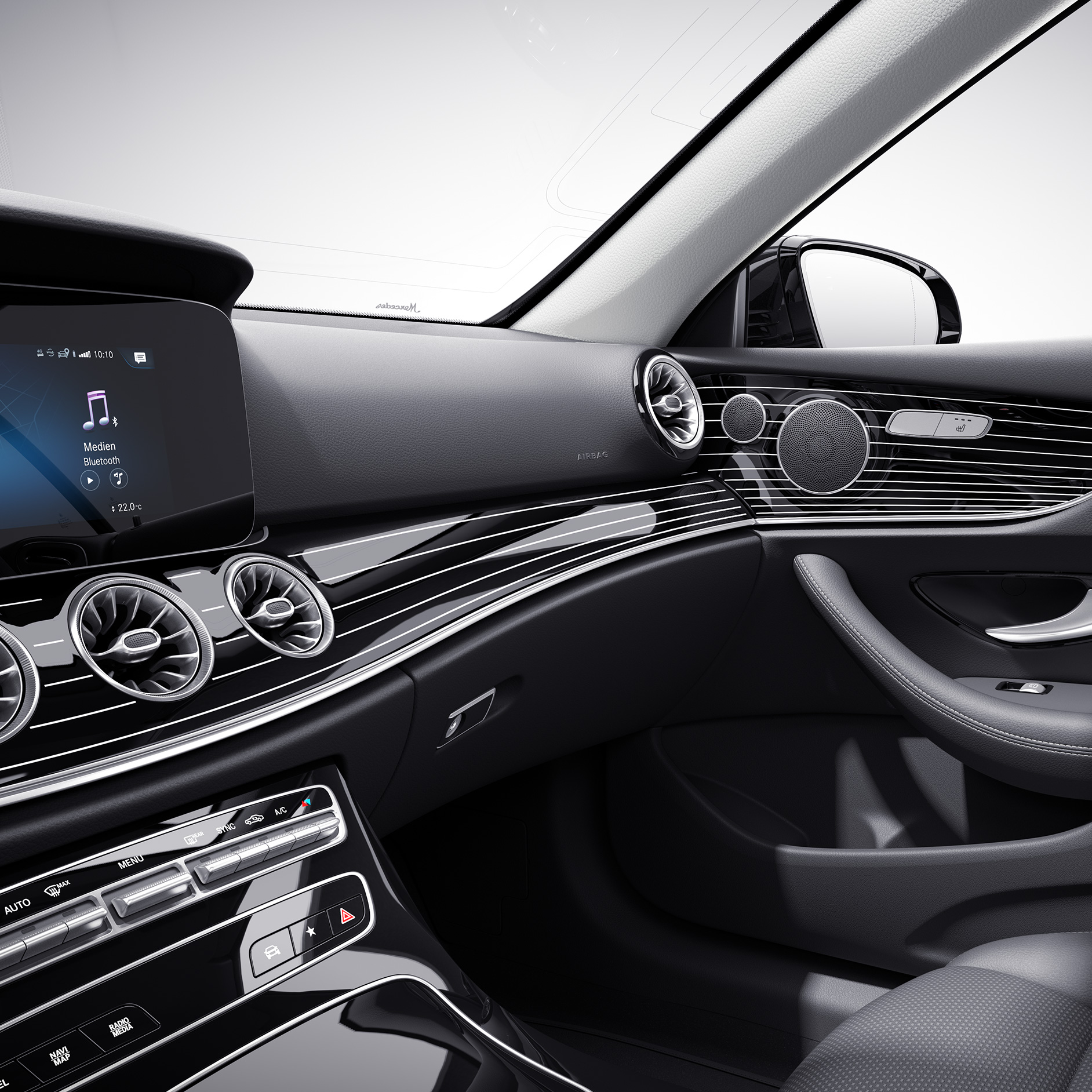 Ozdobné prvky | Trieda E kabriolet | Mercedes-AMG Interiér kabrioletu Mercedes-AMG Triedy E.