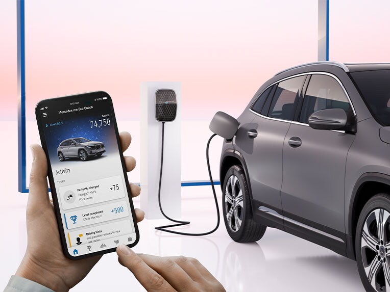 Aplikácia Eco Coach v novej EQA od Mercedes-Benz.