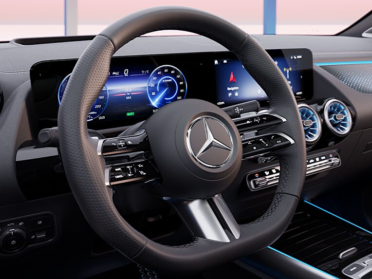 Nový volant novej EQA od značky Mercedes-Benz.