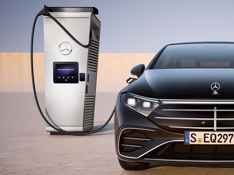 Aplikácia Mercedes-Benz Eco Coach pre EQS sedan.