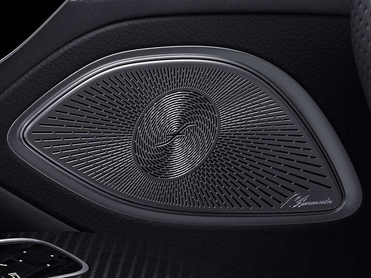 Detailný pohľad na interiér EQS sedan od značky Mercedes-Benz.