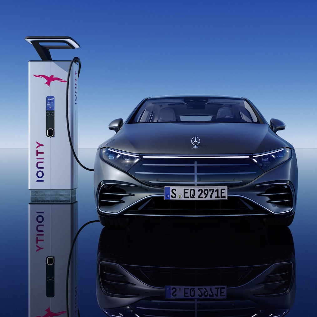 IONITY: Bez obmedzenia pre sedan EQS od značky Mercedes-Benz.