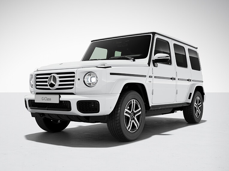 Plnoelektrická Trieda G od značky Mercedes-Benz so sériovou výbavou.