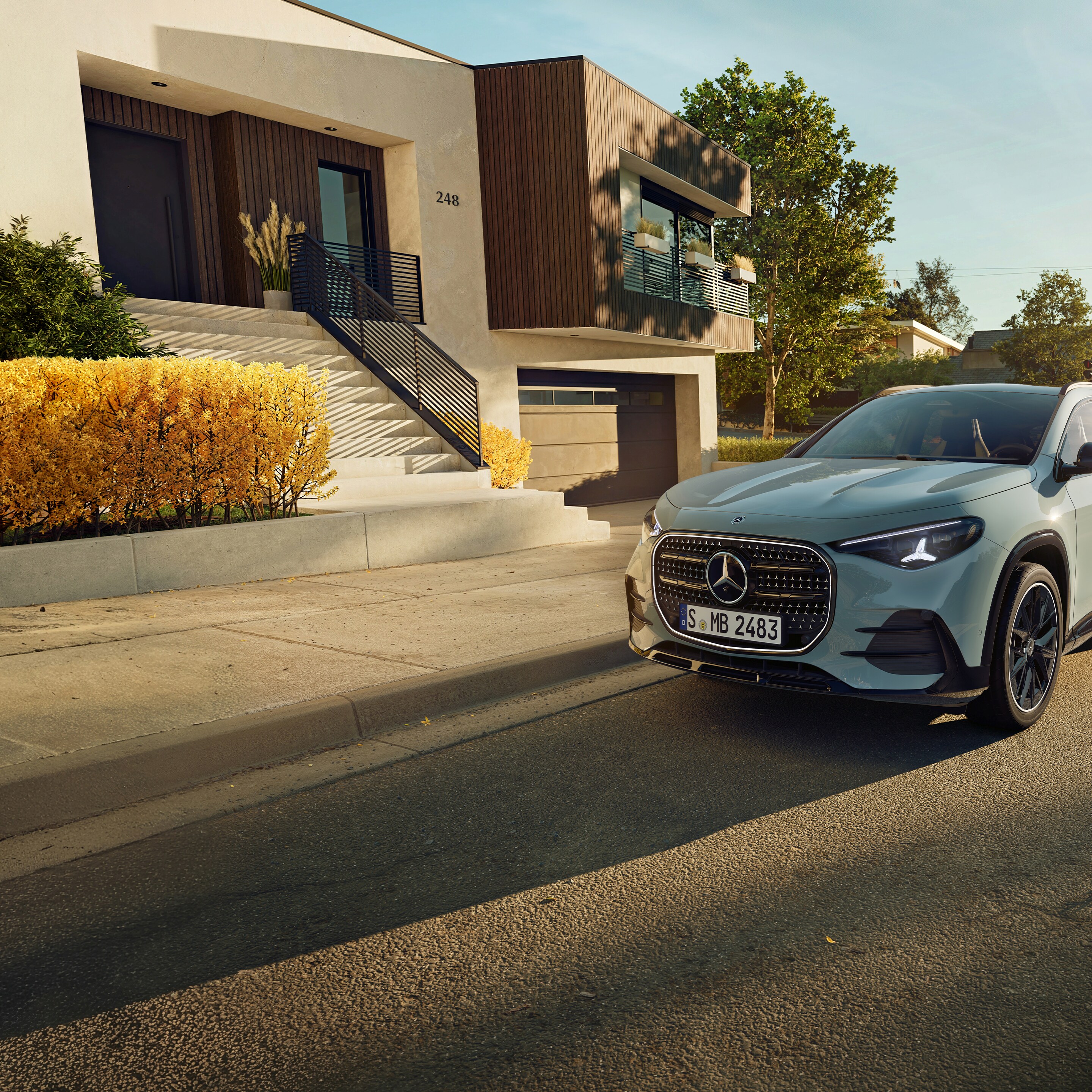 Exteriér úplne novej GLA od značky Mercedes-Benz.