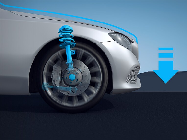 Znížený komfortný podvozok v novej Mercedes-Benz GLA.