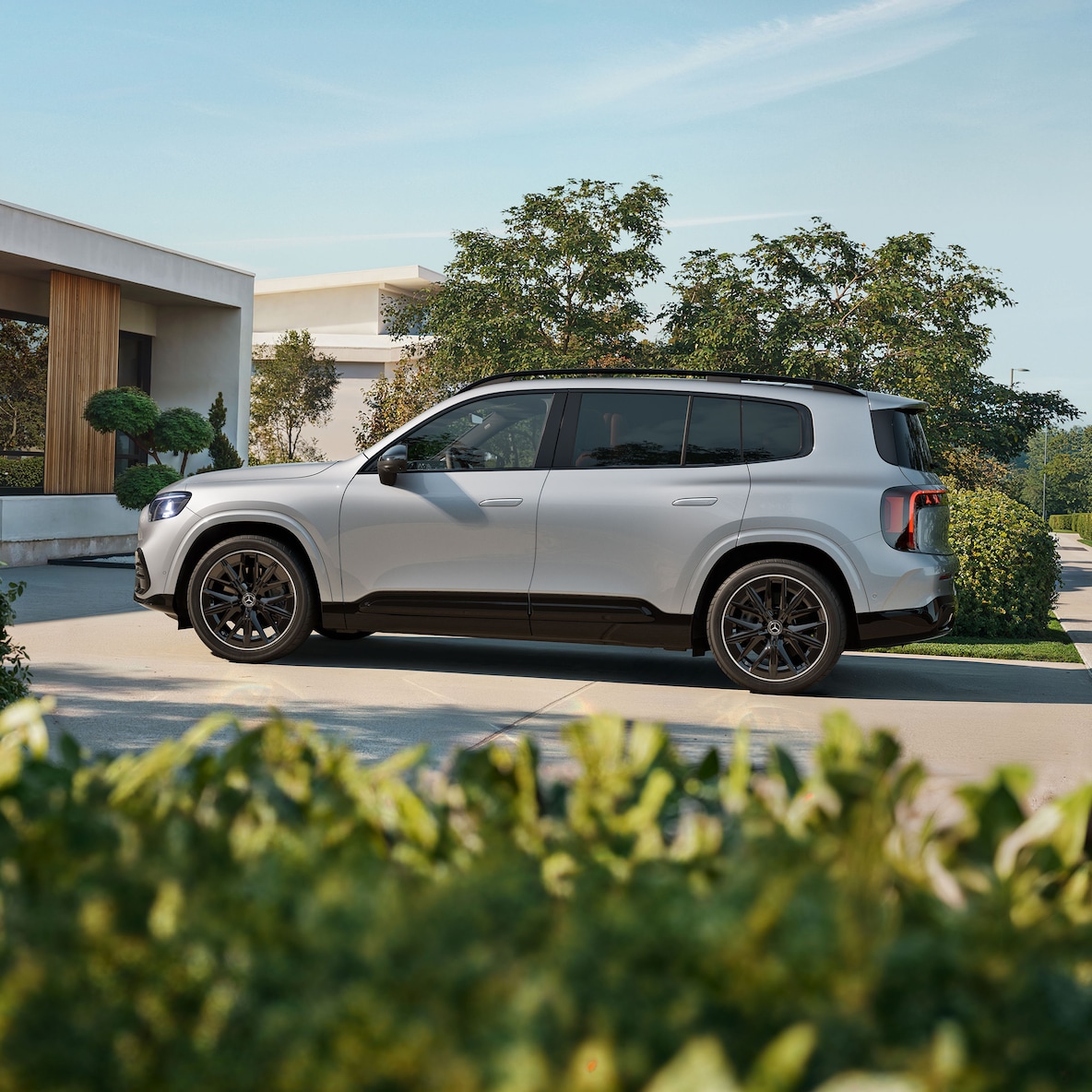 Exteriér úplne novej elektrickej GLB.