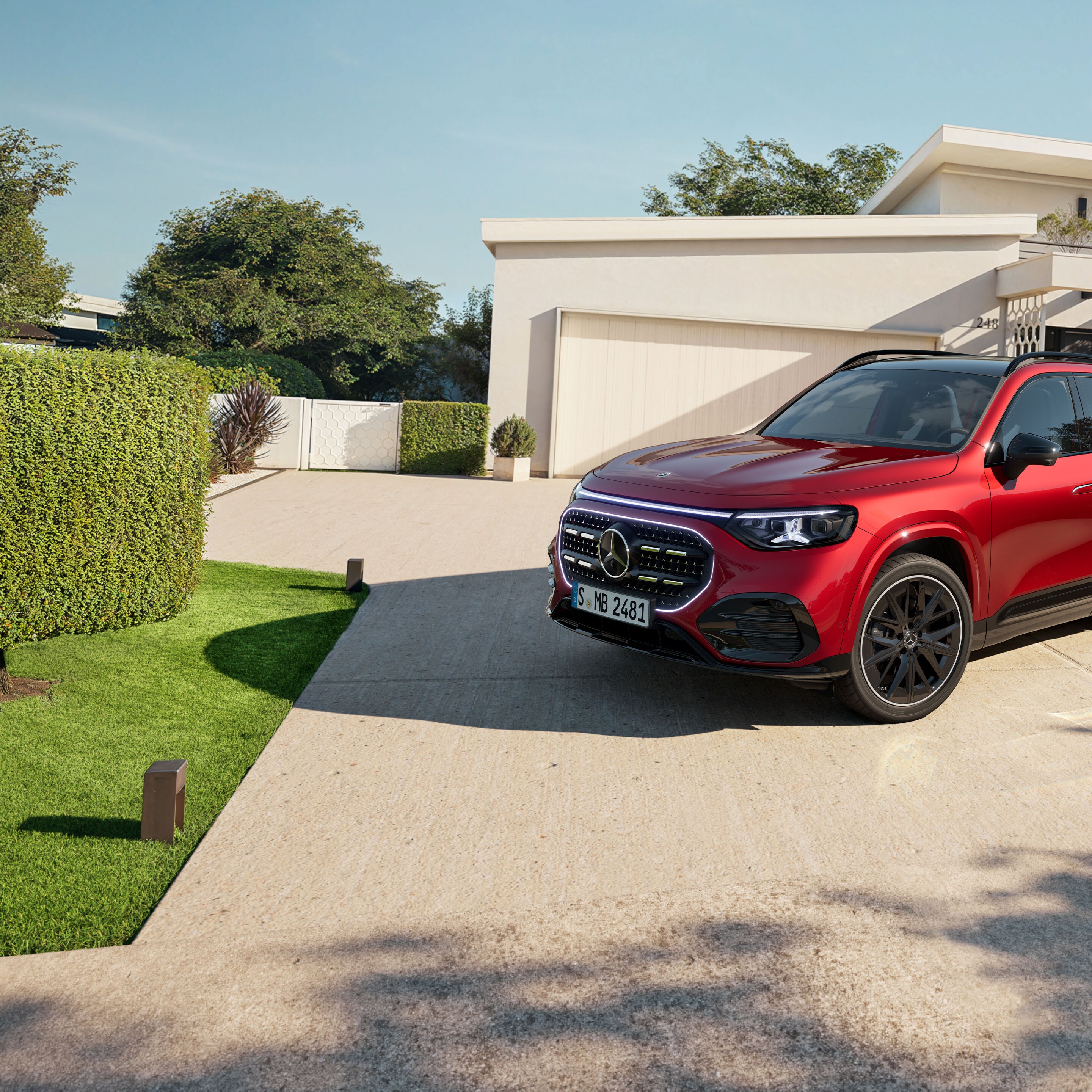 Exteriér novej GLB od značky Mercedes-Benz.