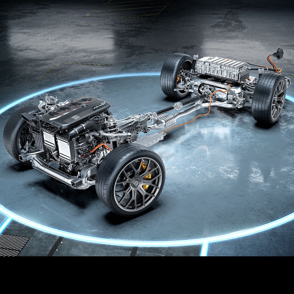 Hnacie ústrojenstvo kupé Mercedes-AMG GLC 63 S E PERFORMANCE.