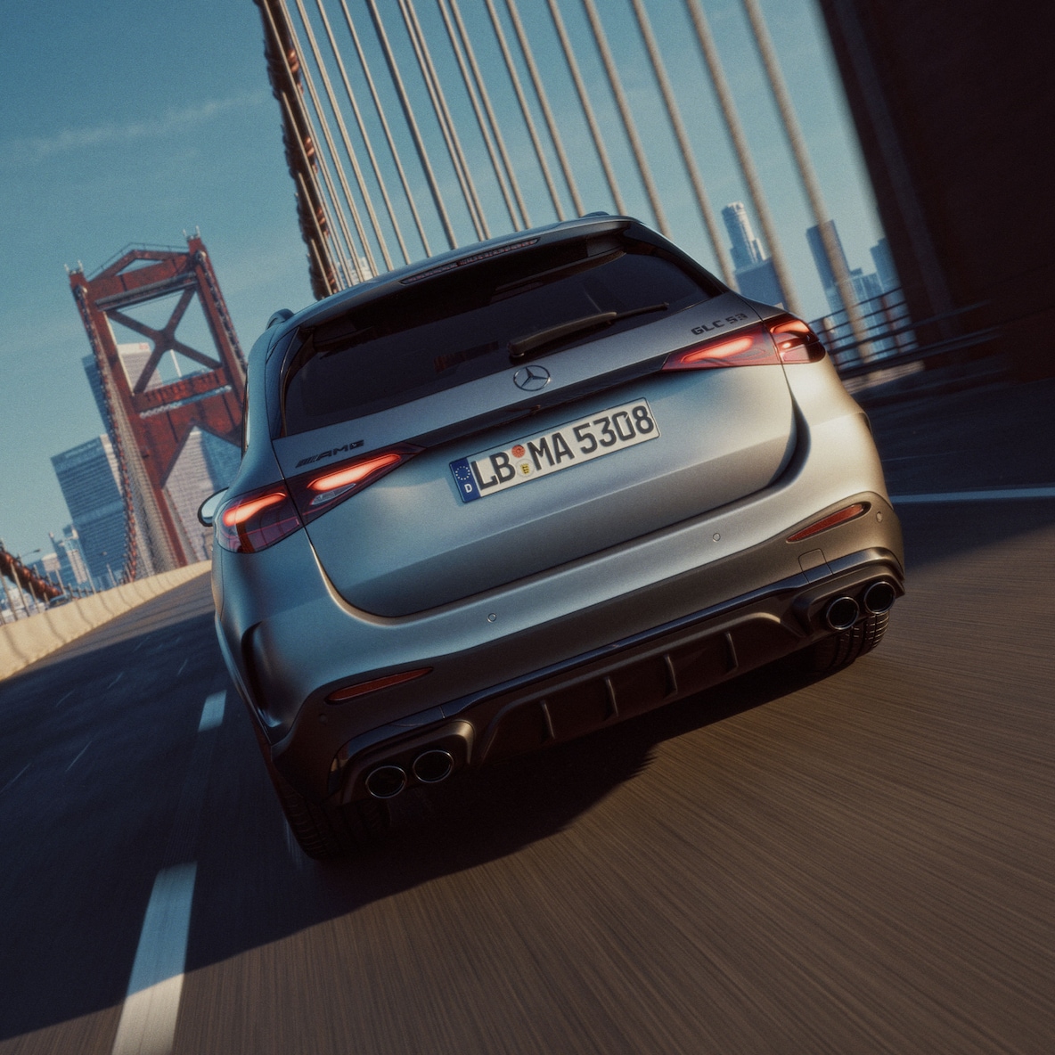 Motorizácia nového vozidla Mercedes-AMG GLC SUV.