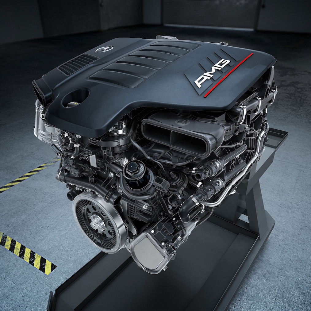 Motor AMG v&nbsp;kupé Mercedes-AMG GLE.