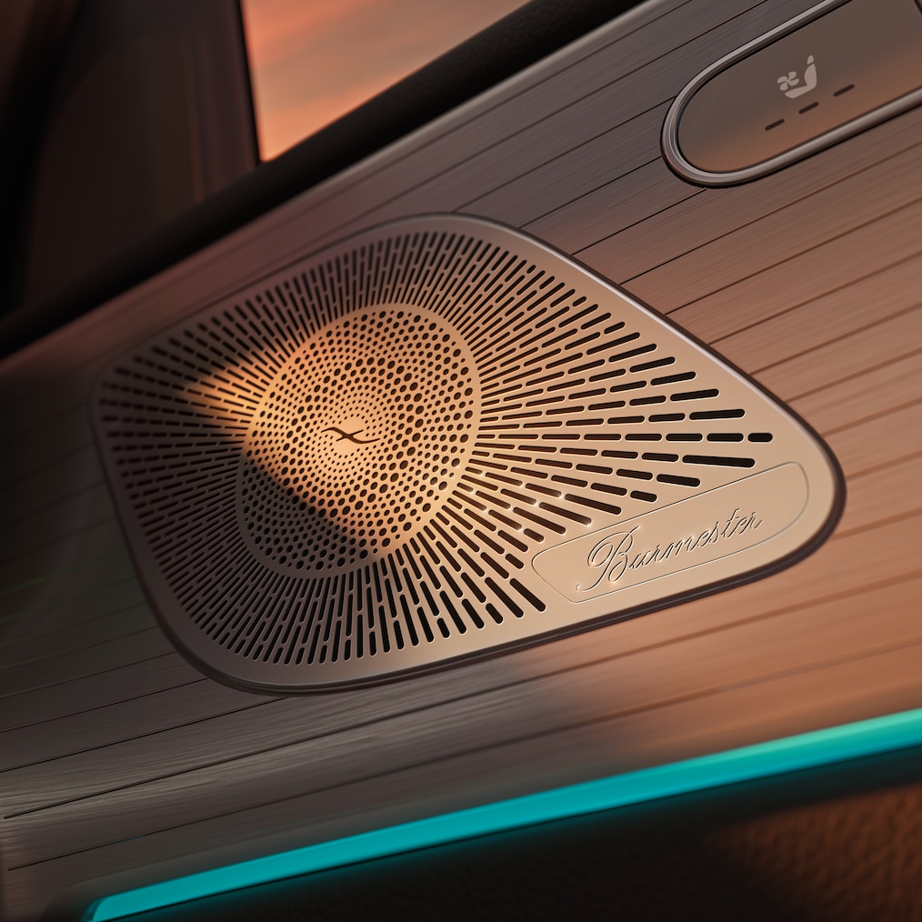 3D obklopujúci ozvučovací systém Burmester® (na želanie) v&nbsp;kupé Mercedes-Benz GLE.