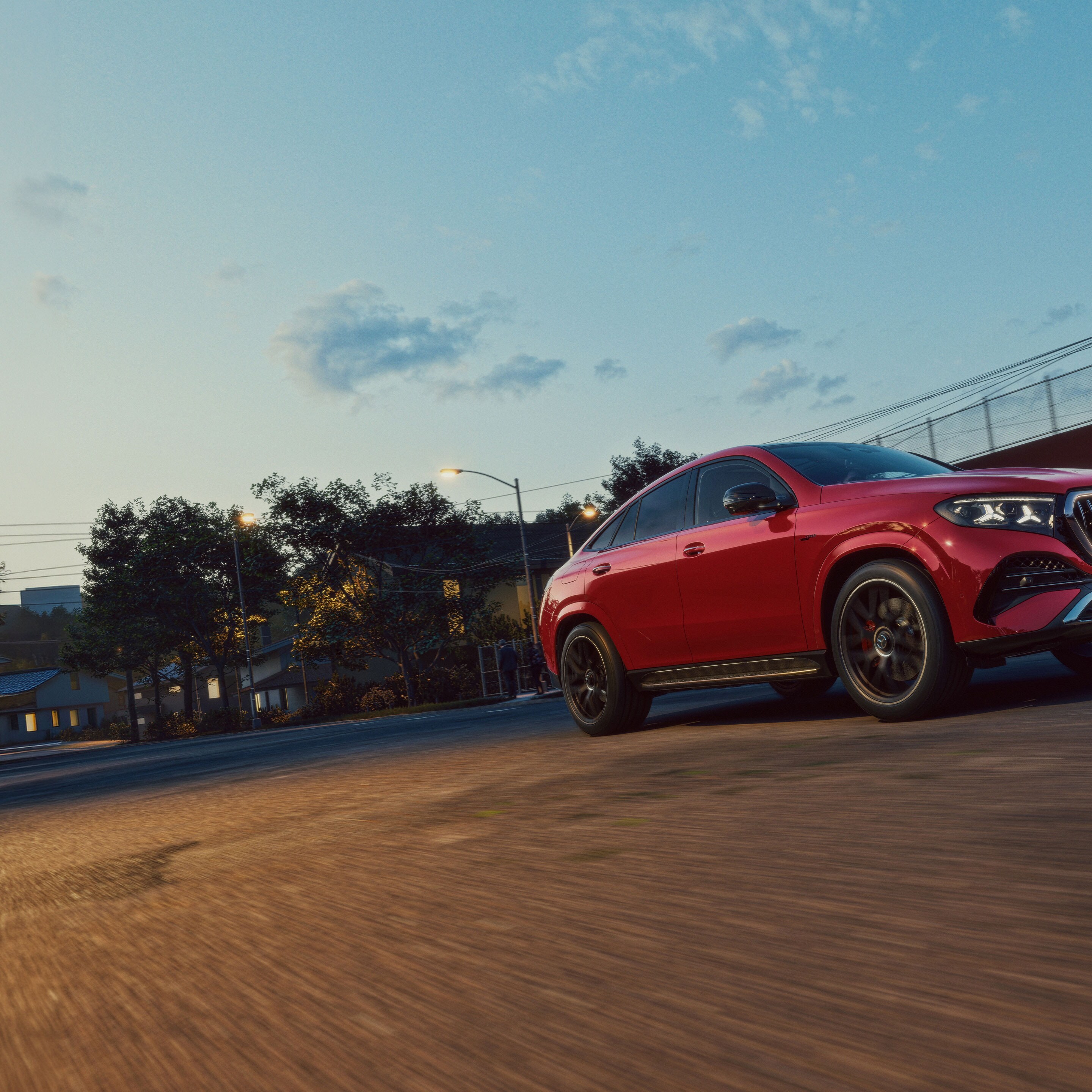 Exteriér nového Mercedes-AMG GLE kupé.