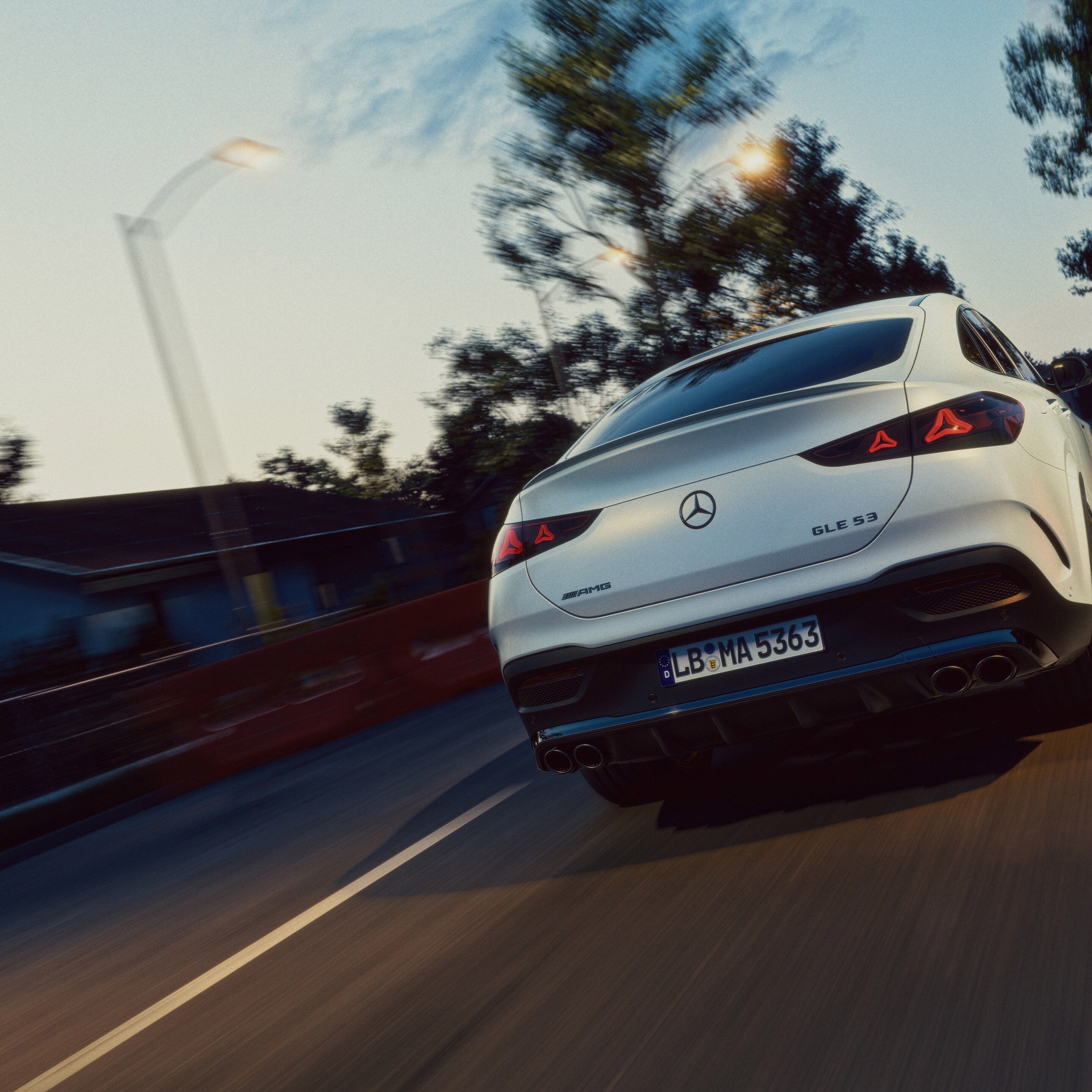 Exteriér nového Mercedes-AMG GLE kupé.