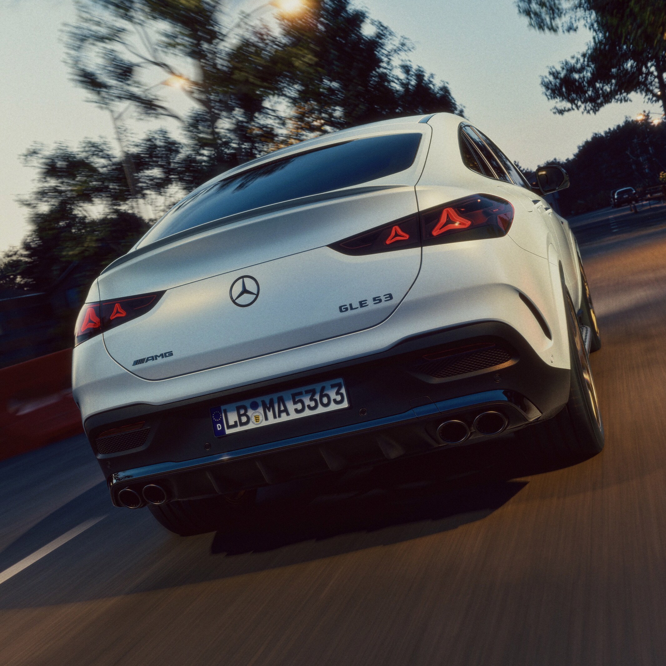 Exteriér nového Mercedes-AMG GLE kupé.