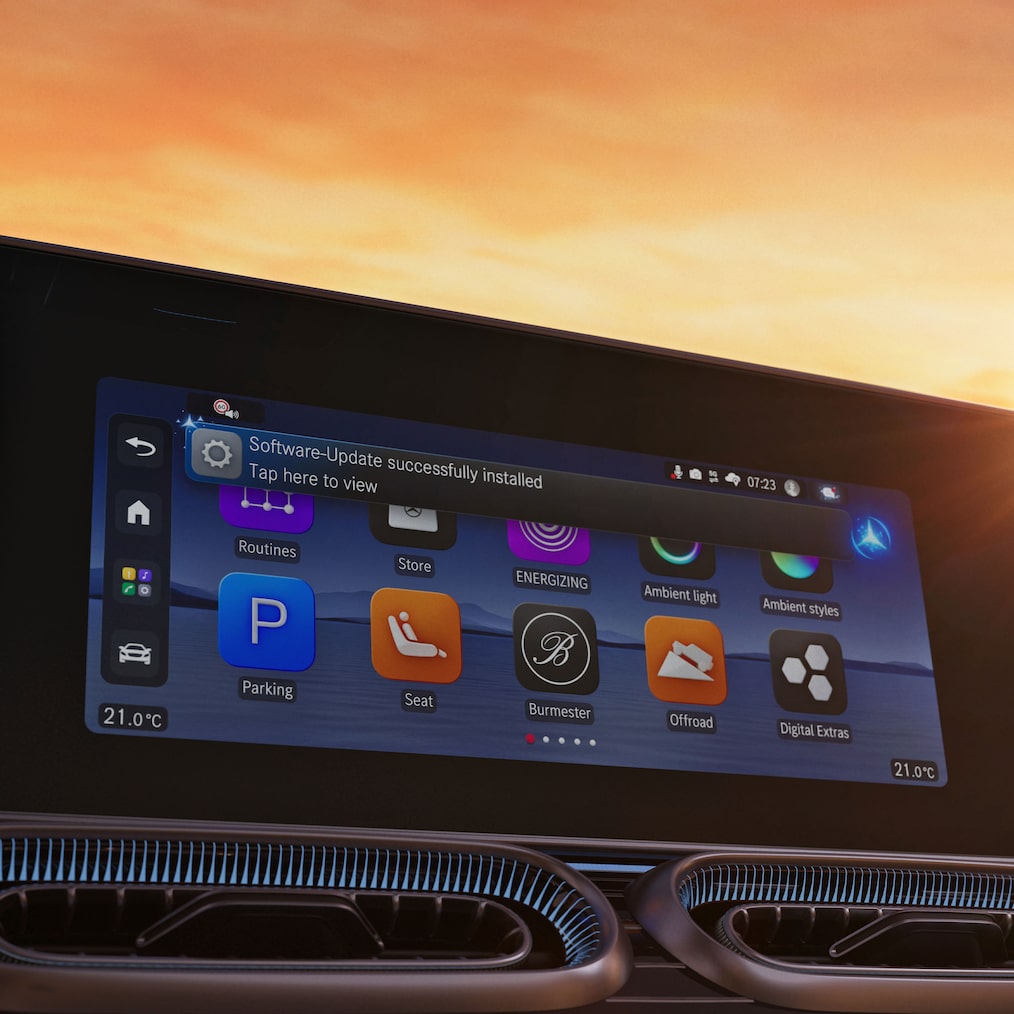Operačný systém Mercedes-Benz Operating System (MB.OS) novej GLE od značky Mercedes-Benz.
