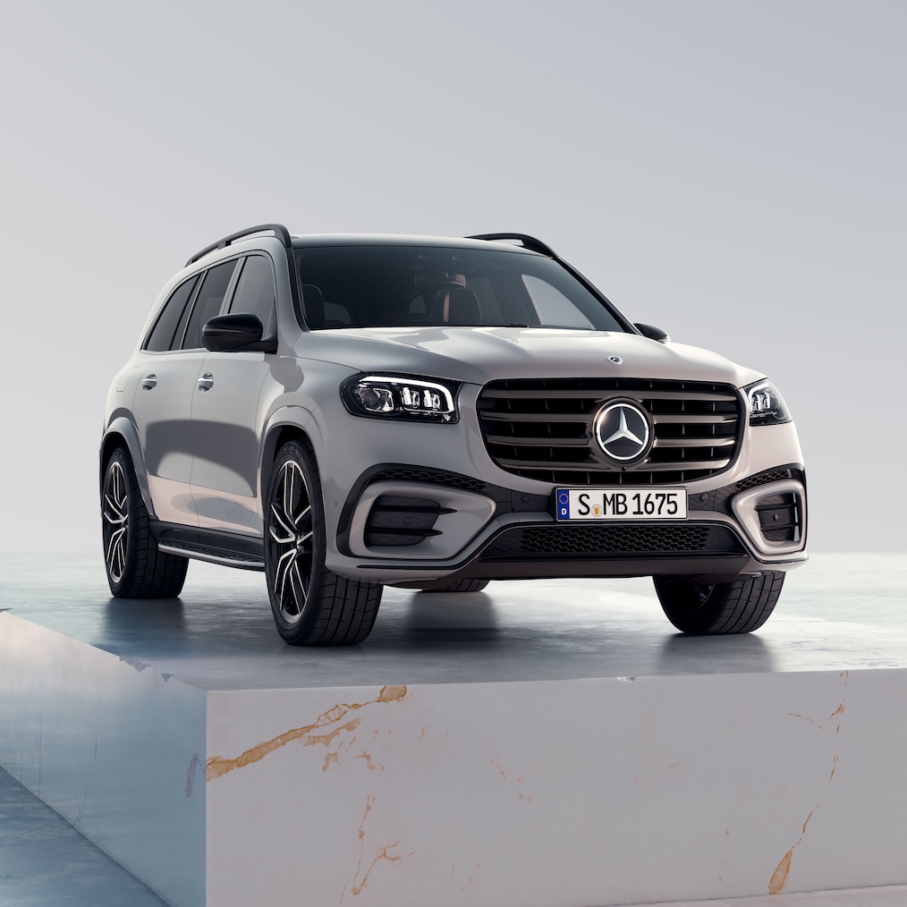 E-AKTÍVNE OVLÁDANIE POHYBU KAROSÉRIE vo vozidle GLS od značky Mercedes-Benz.