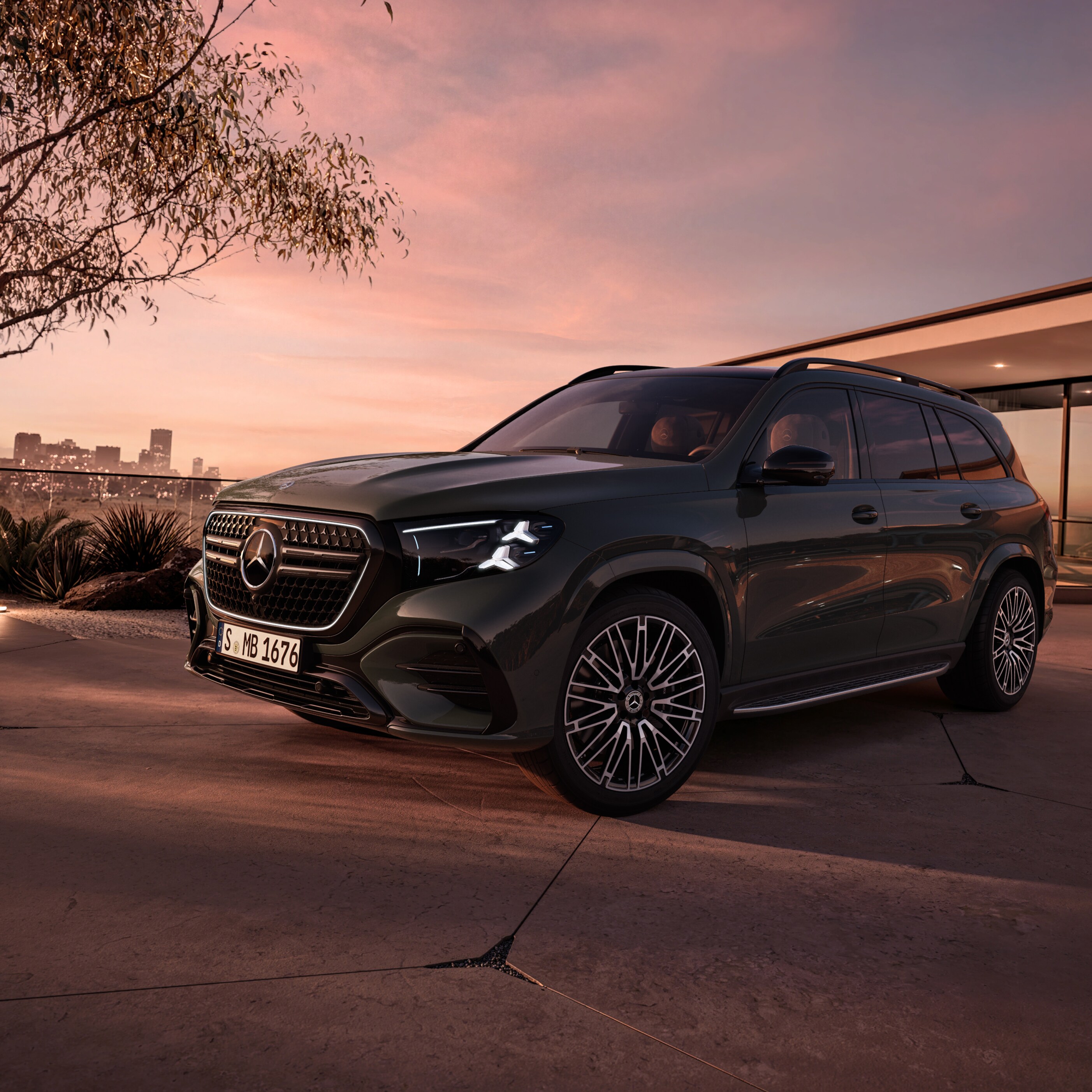 Exteriér novej GLS od značky Mercedes-Benz.