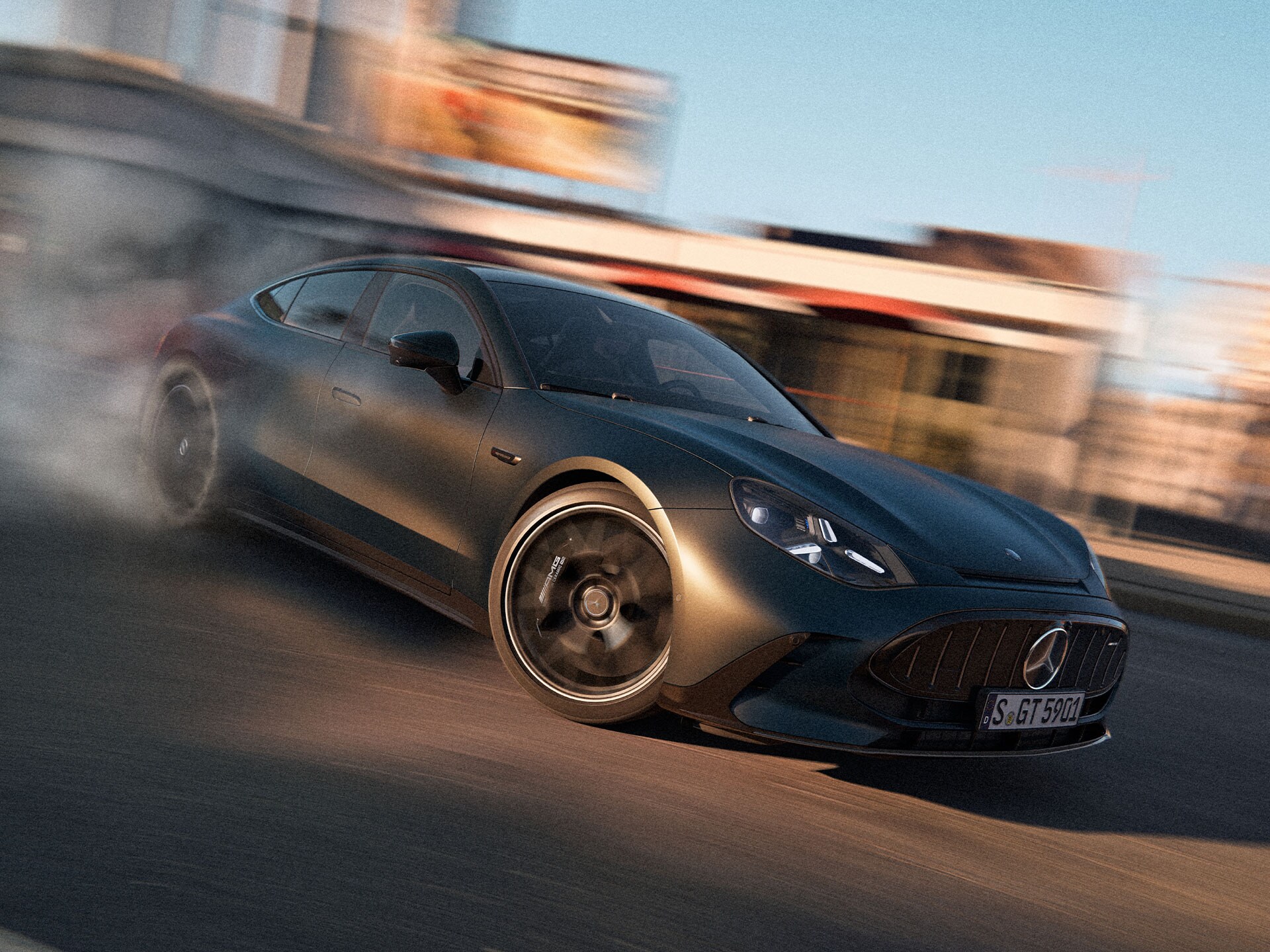 Multimediálny displej vo 4-dverovom kupé Mercedes-AMG&nbsp;GT.