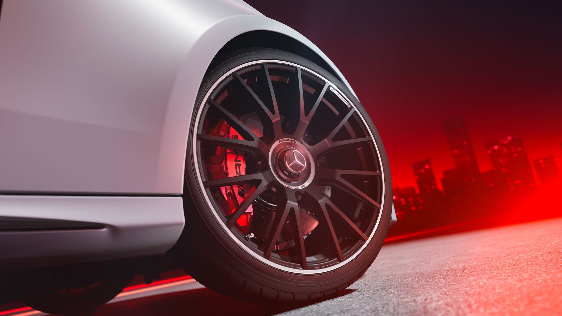 Športový prejav značky Mercedes-AMG.