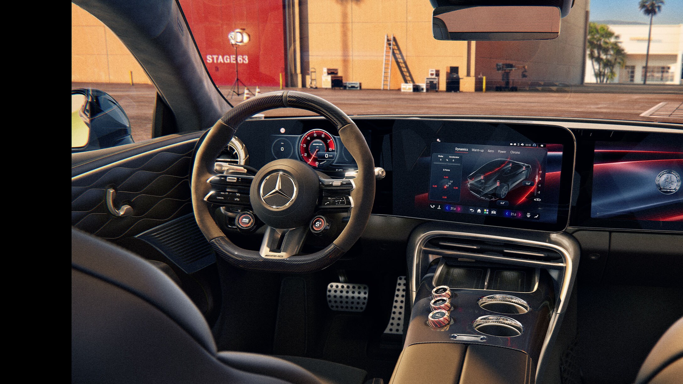Kokpit značky Mercedes-AMG.