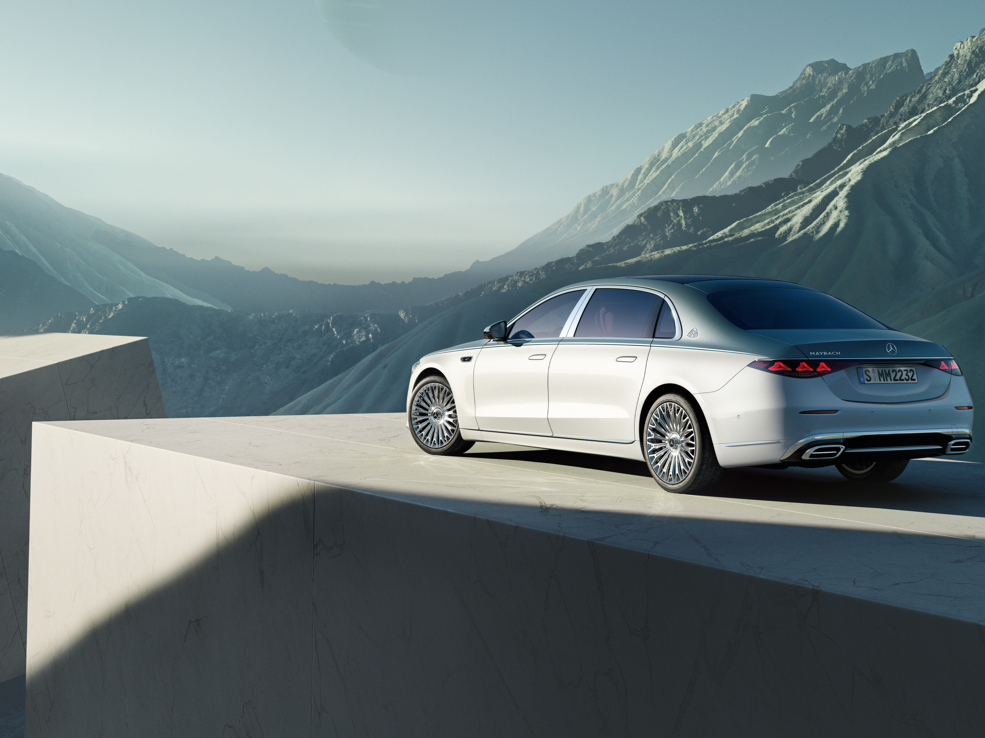 Trieda S | Značka| Mercedes-Maybach Pohľad zboku na vozidlo Mercedes-Maybach Triedy S.