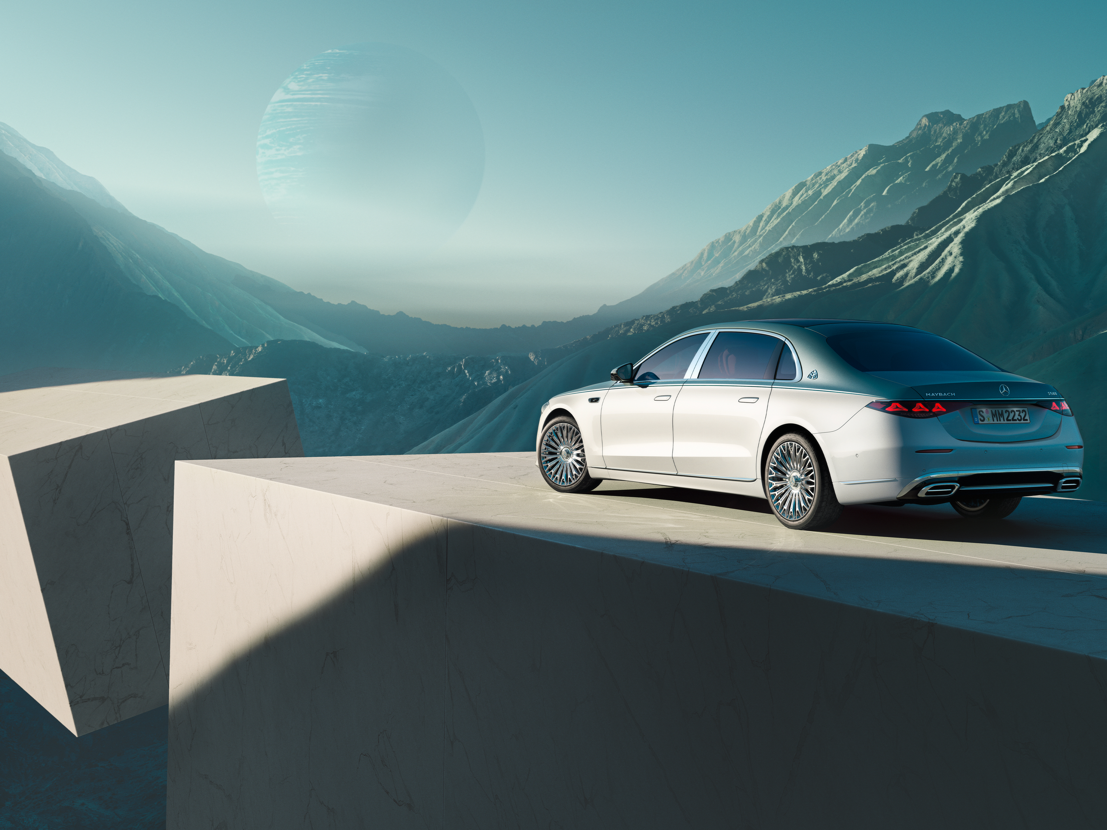 Trieda S | Značka| Mercedes-Maybach Pohľad zboku na vozidlo Mercedes-Maybach Triedy S.