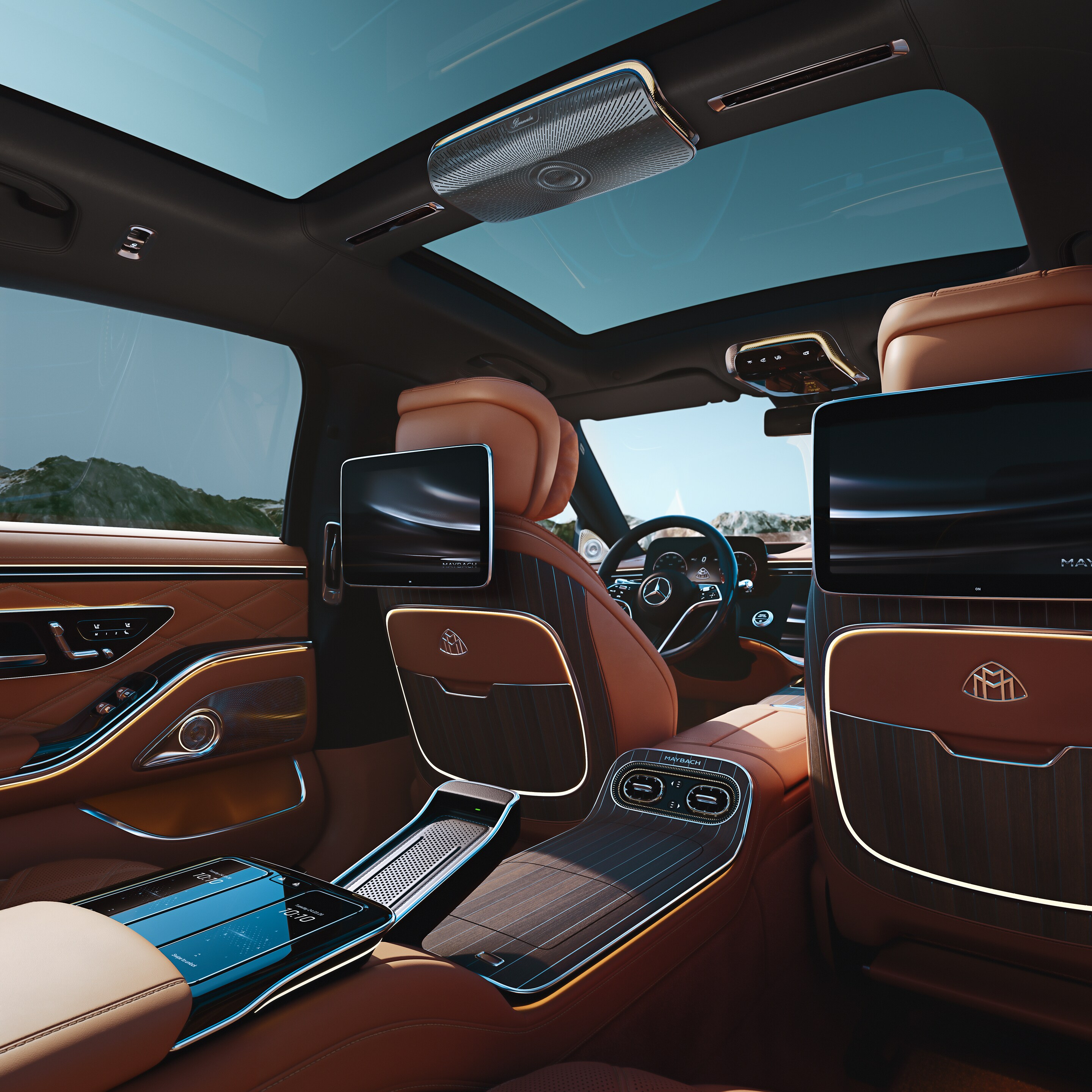 Interiér vozidla Mercedes-Maybach Triedy&nbsp;S.