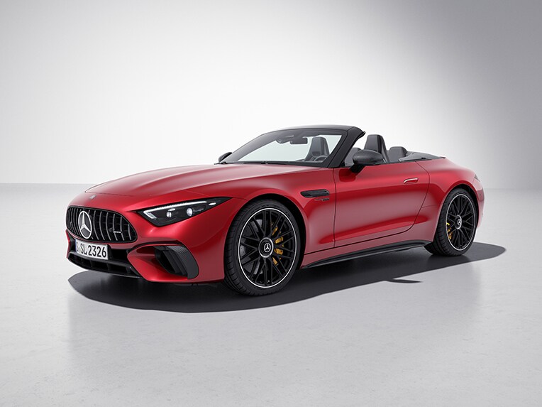 Exteriér roadstera Mercedes-AMG SL s exteriérovým balíkom uhlíkových vlákien AMG.