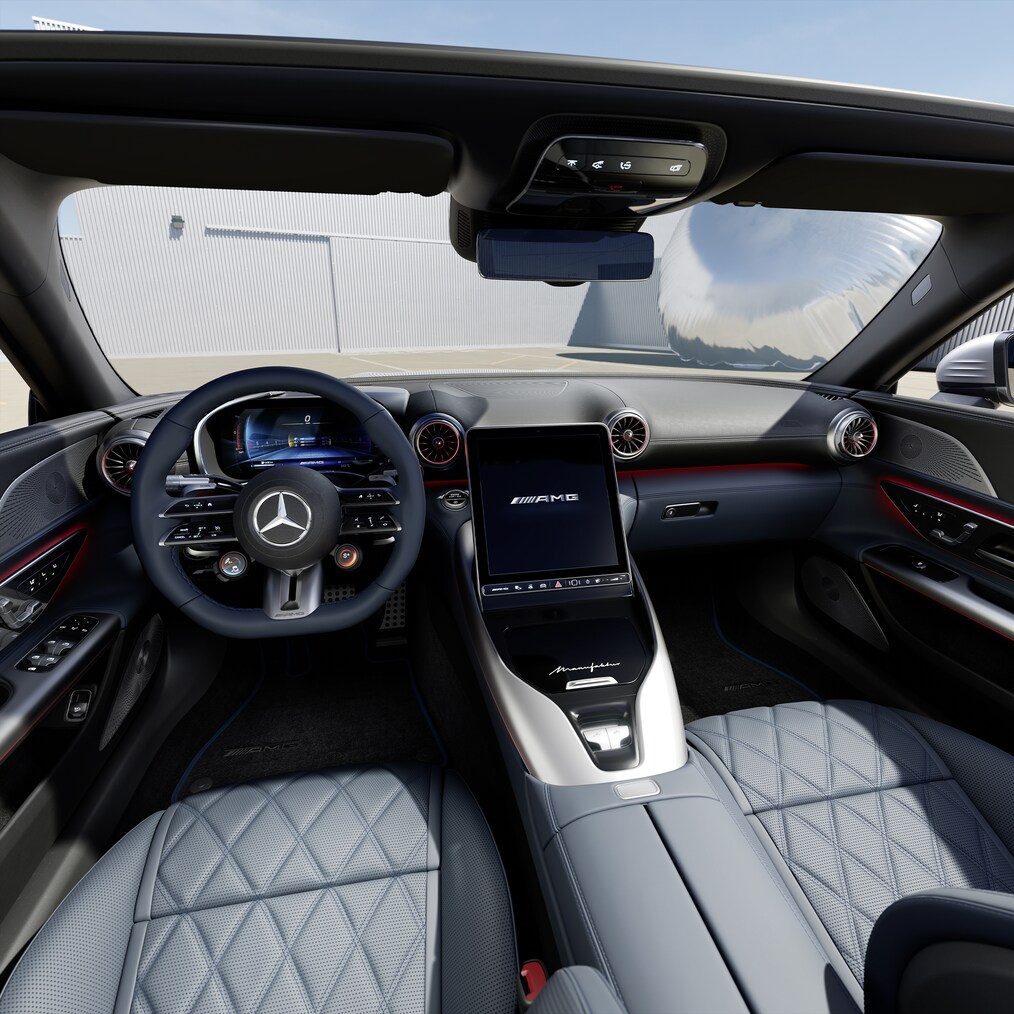 Ponuka prvkov výbavy programu MANUFAKTUR roadstera SL od značky Mercedes-AMG.
