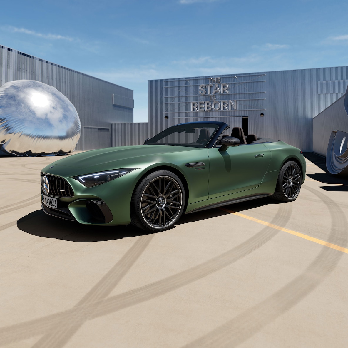 Pohľad zboku na exteriér modelu Mercedes-AMG SL 63 S E PERFORMANCE.