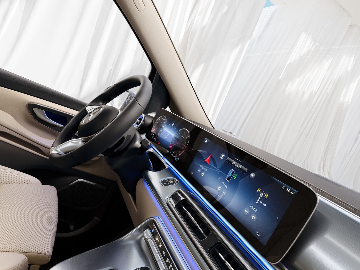 So systémom MBUX (Používateľský zážitok Mercedes-Benz) získate inteligentný a rozšíriteľný multimediálny systém.