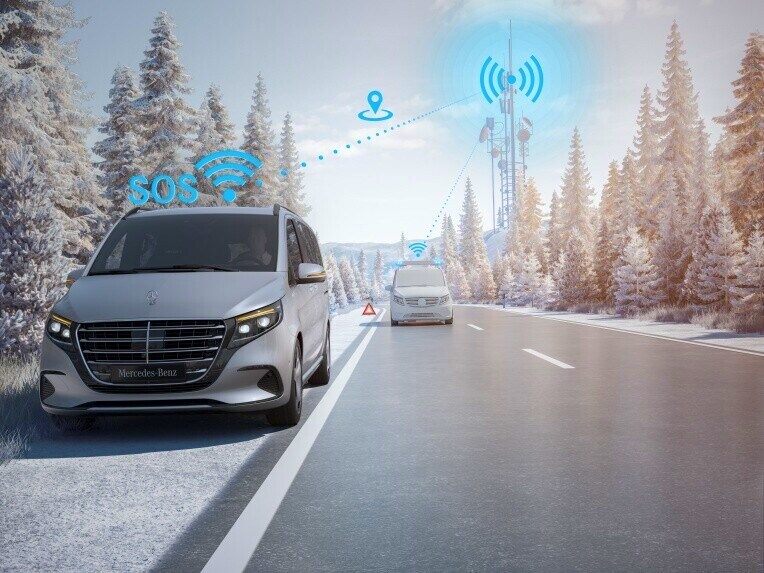 Systém núdzového volania Mercedes-Benz sa v núdzovom prípade dokáže postarať o rozhodujúcu časovú výhodu.