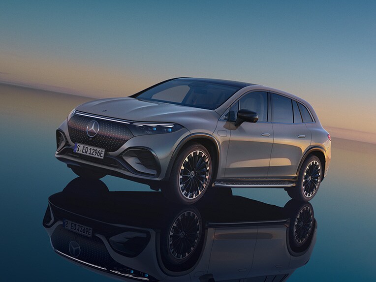 Na obrázku: EQS SUV od značky Mercedes-Benz.