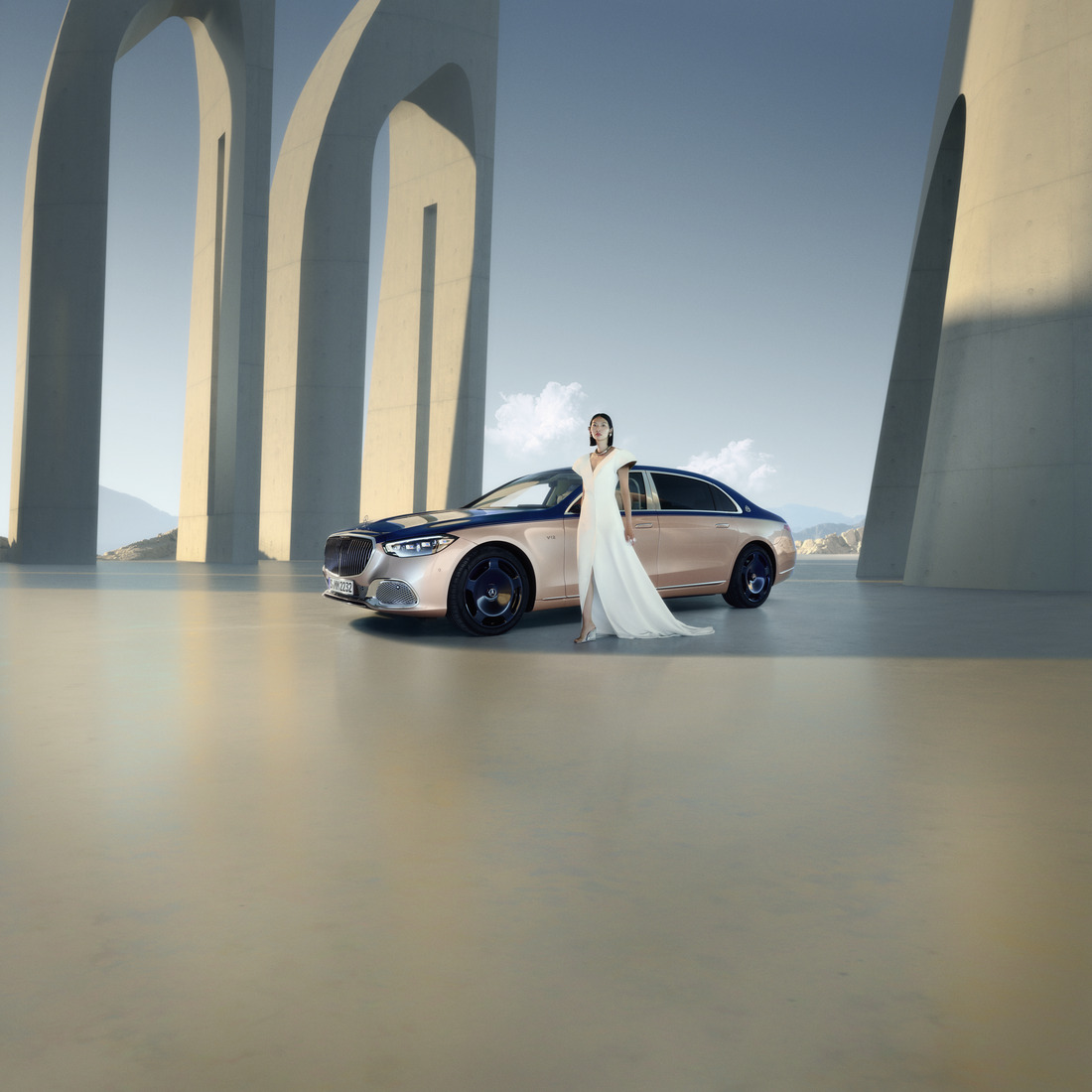 Zažite Mercedes-Maybach Mercedes-Maybach Triedy S Haute Voiture v žiarivom odtieni ružovej