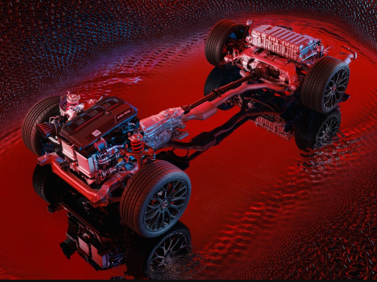 Architektúra platformy e-modelu Mercedes-AMG