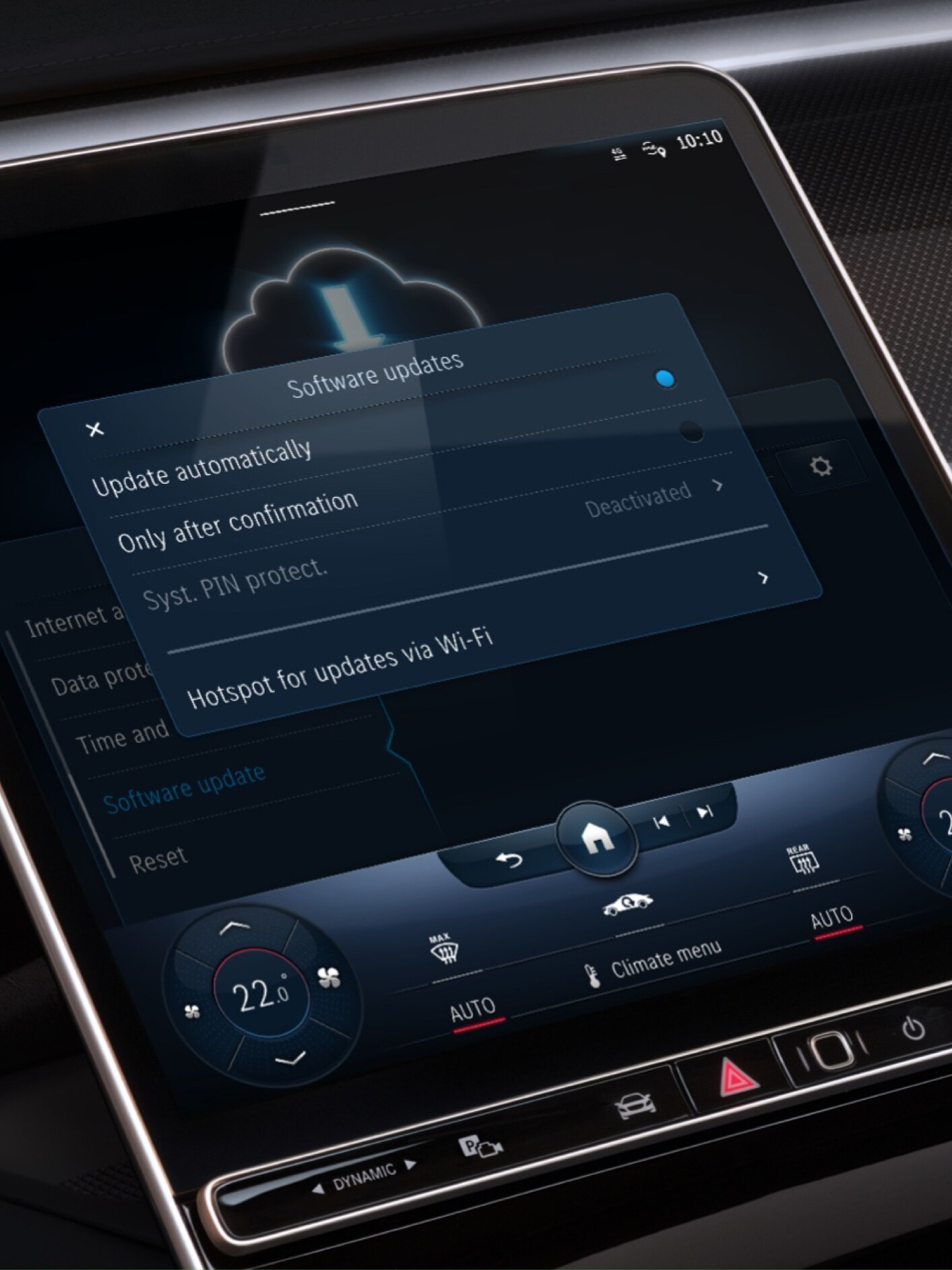 Multimediálny systém MBUX aktualizuje navigačnú mapu prostredníctvom Digitálneho doplnku Aktualizácia máp online.