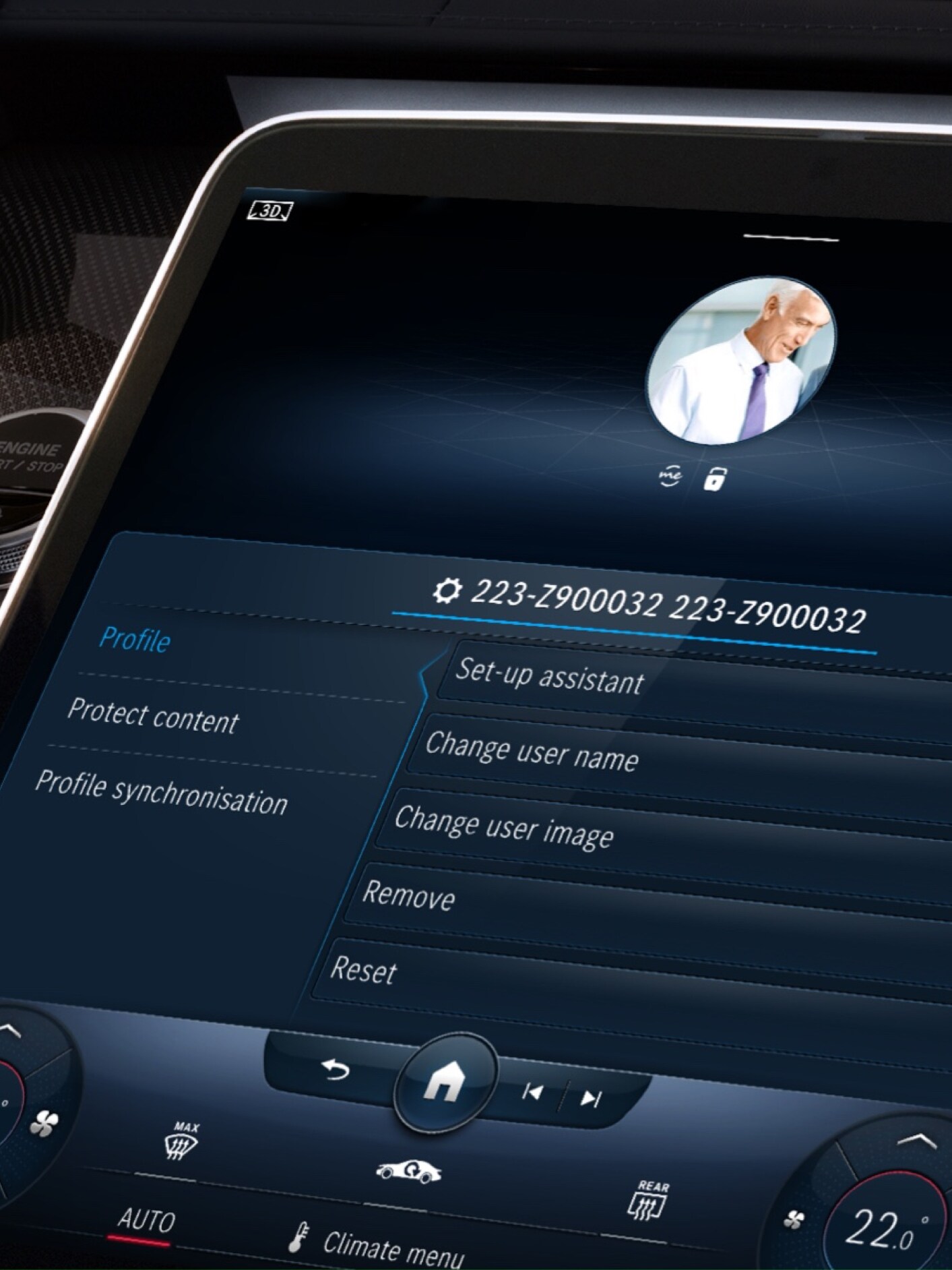Na multimediálnom systéme MBUX sa pomocou Digitálneho doplnku Personalizácia vytvára osobný profil.